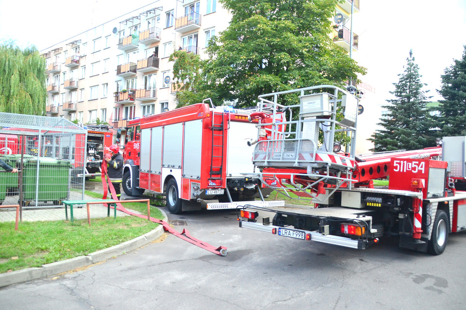 Pożar za pożarem na radzyńskich osiedlach - Zdjęcie główne