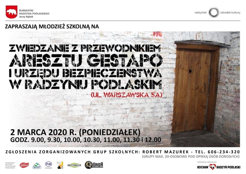 Zaproszenie dla młodzieży szkolnej do zwiedzania  dawnego aresztu UB i Gestapo - Zdjęcie główne