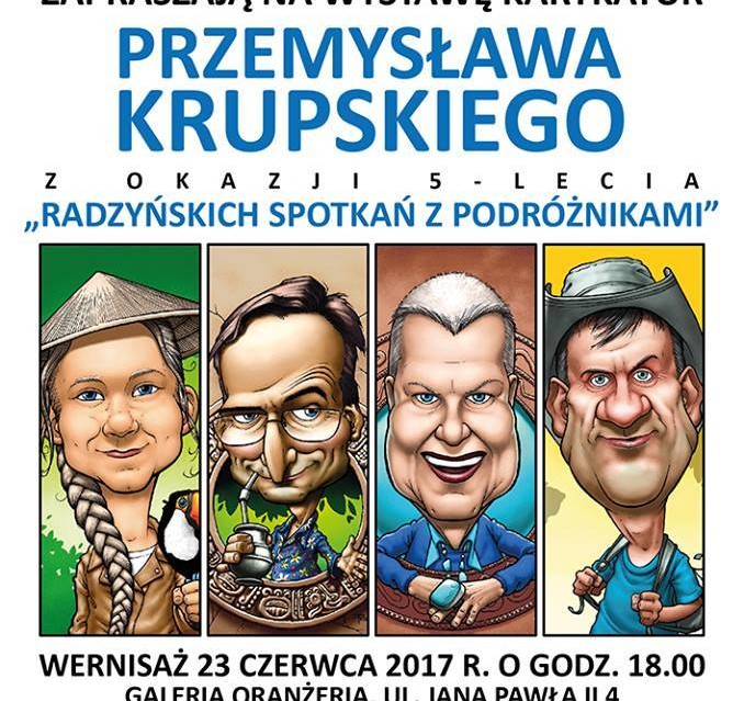 Wernisaż wystawy karykatur Przemysława Krupskiego - Zdjęcie główne