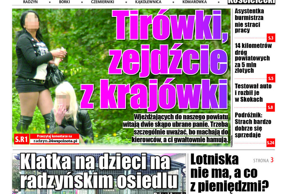 Tirówki, zejdźcie z krajówki - Zdjęcie główne