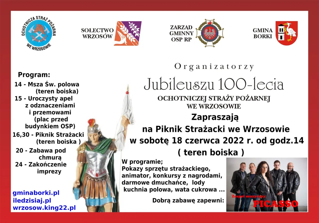 Gm. Borki: OSP we Wrzosowie świętuje 100 lat! - Zdjęcie główne