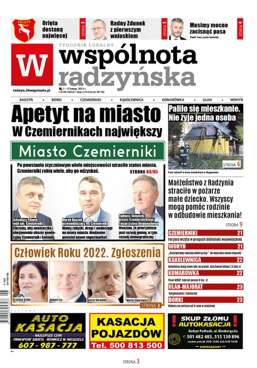 Najnowszy numer Wspólnoty Radzyńskiej (7 lutego 2023) - Zdjęcie główne