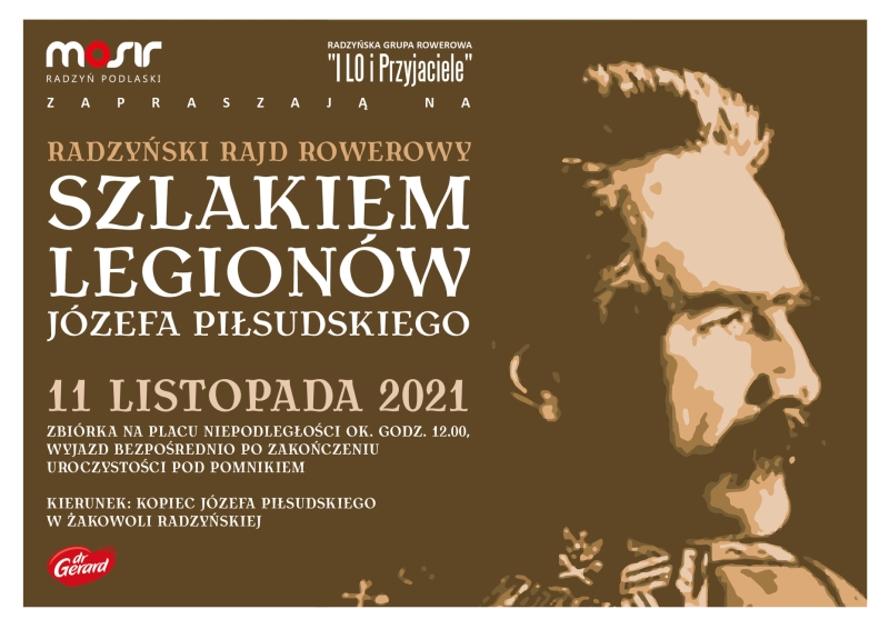 MOSiR zaprasza na Rajd Rowerowy Szlakiem Legionów Józefa Piłsudskiego - Zdjęcie główne