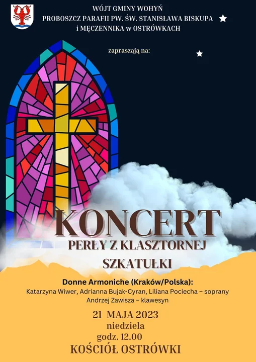 Koncert na trzy soprany i klawesyn w niedzielę, 21 maja w kościele w Ostrówkach - Zdjęcie główne