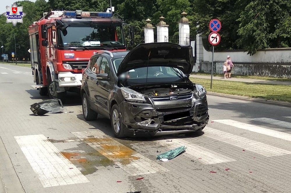 Spowodował kolizję w Radzyniu. Tłumaczył, że jest „tylko po jednym piwie” - Zdjęcie główne