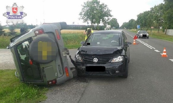 Groźna kolizja na ul. Wisznickiej - Zdjęcie główne