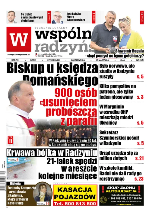Najnowszy numer Wspólnoty Radzyńskiej (17 października 2022) - Zdjęcie główne