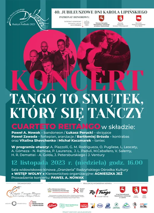 Przypominamy! Dzisiaj  koncert finałowy 40. Jubileuszowych Dni Karola Lipińskiego i ogniste tango argentyńskie - Zdjęcie główne