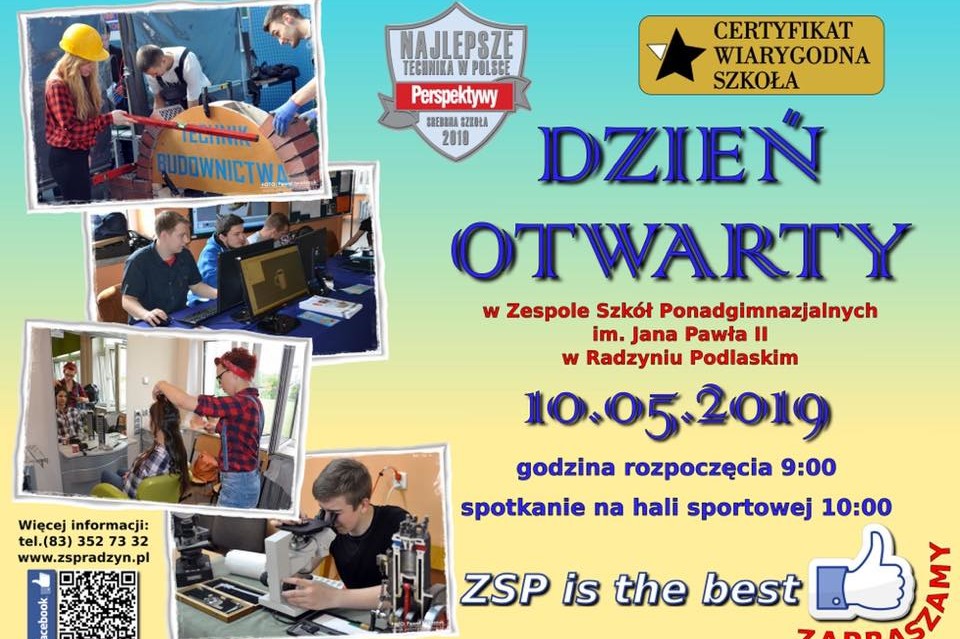 Jutro Dzień Otwarty w ZSP - Zdjęcie główne