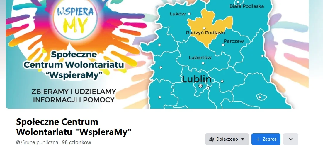 Pomoc dla Ukrainy. Na Facebooku powstała radzyńska grupa Społeczne Centrum Wolontariatu "WspieraMy" - Zdjęcie główne