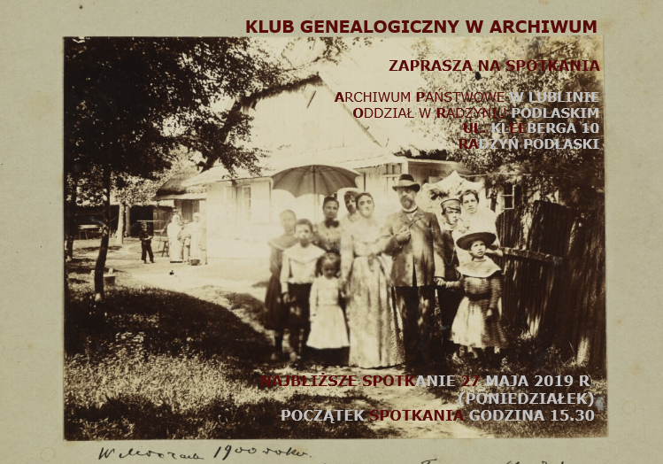 W poniedziałek spotkanie Klubu Genealogicznego - Zdjęcie główne