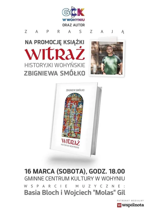 Autor  zaprasza na  promocję książki pt. ,, Witraż. Historyjki wohyńskie Zbigniewa Smółko" - Zdjęcie główne