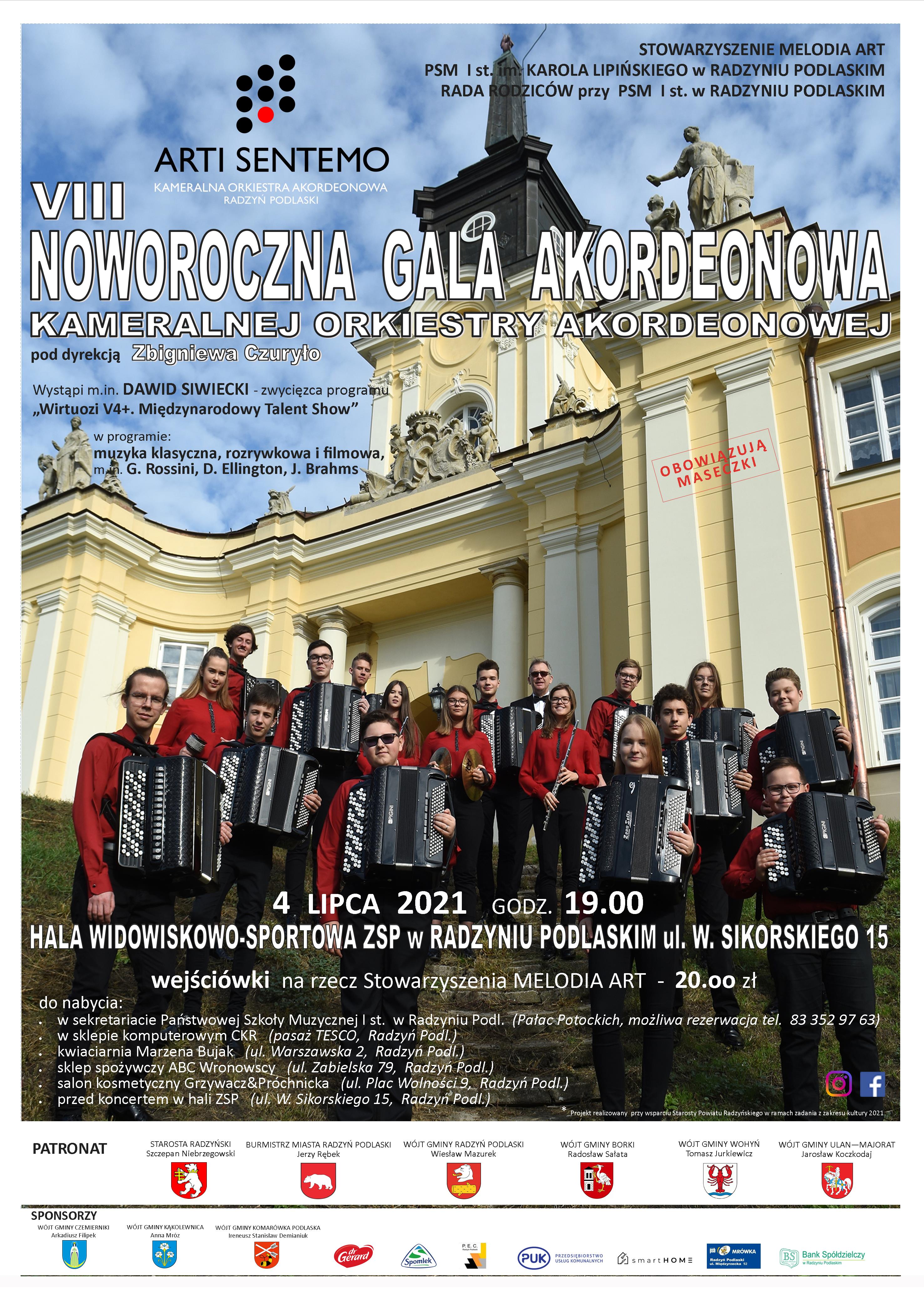 VIII Noworoczna gala akordeonowa ARTI-SENTEMO wyjątkowo latem  - Zdjęcie główne