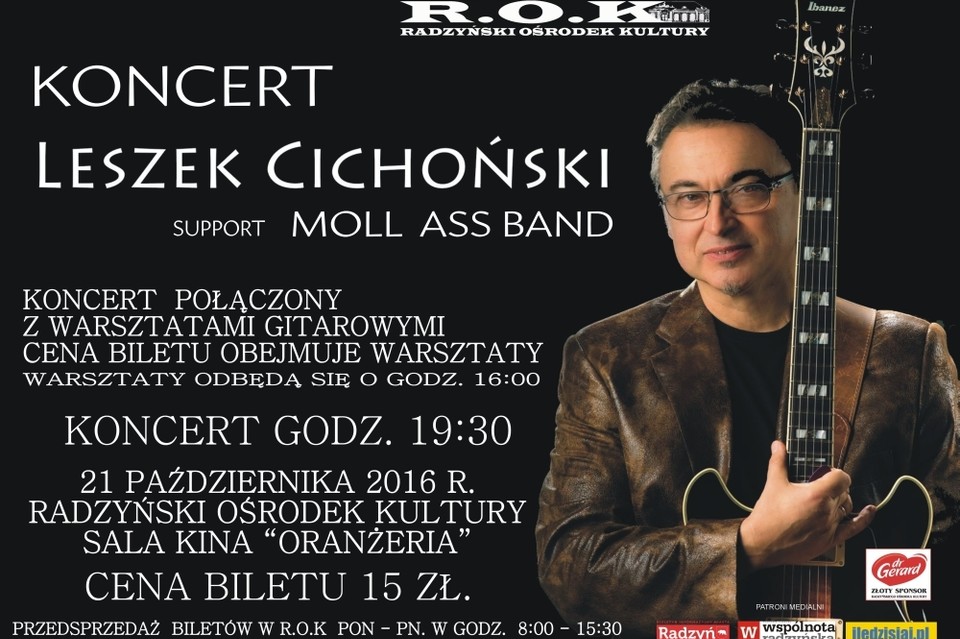 Zaproszenie na koncert połączony z warsztatami gitarowymi - Zdjęcie główne