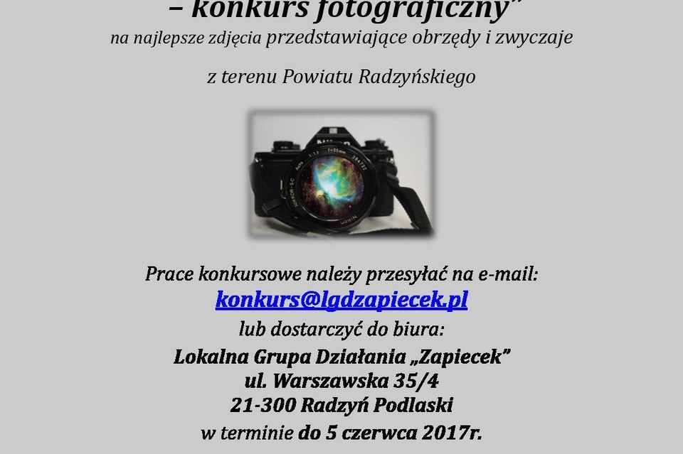 Konkurs fotograficzny LGD „Zapiecek” - Zdjęcie główne