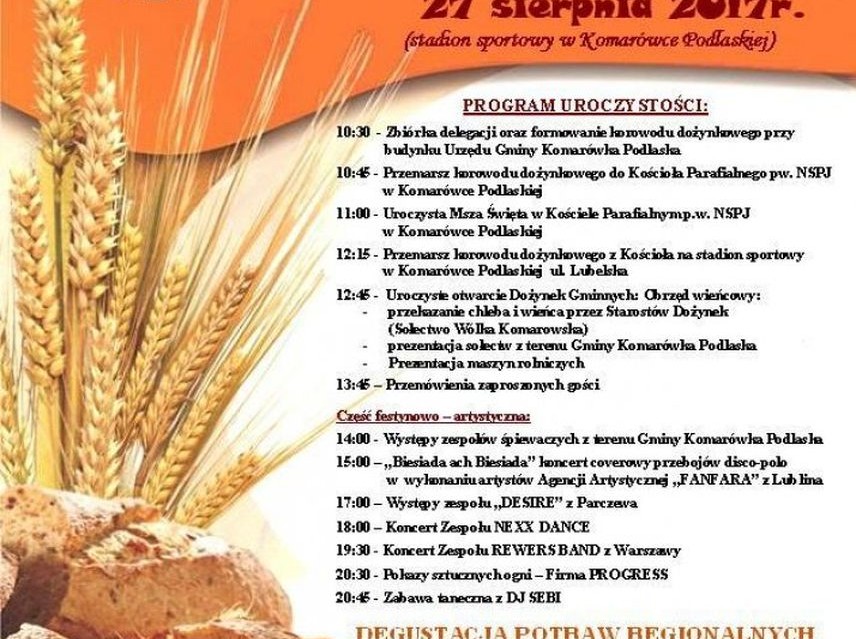 Dożynki Gminne w Komarówce Podlaskiej 2017 - Zdjęcie główne