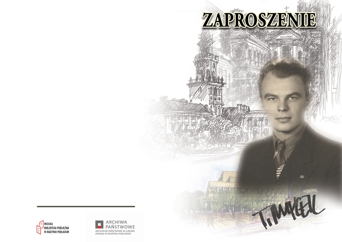 Zaproszenie na wystawę poświęconą  urodzonemu w Radzyniu Tadeuszowi Myckowi (1923-2019) i na spotkanie z jego córką  - Zdjęcie główne