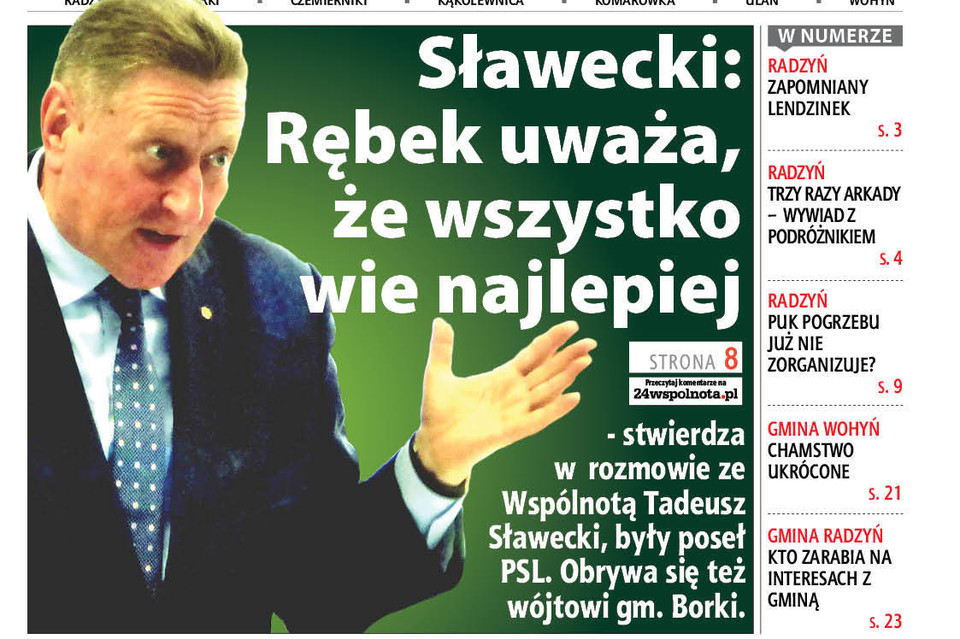 Nie wyszedłem jeszcze z polityki - rozmowa z Tadeuszem Sławeckim - Zdjęcie główne