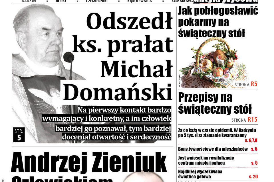 Odszedł ks. prałat Michał Domański - Zdjęcie główne