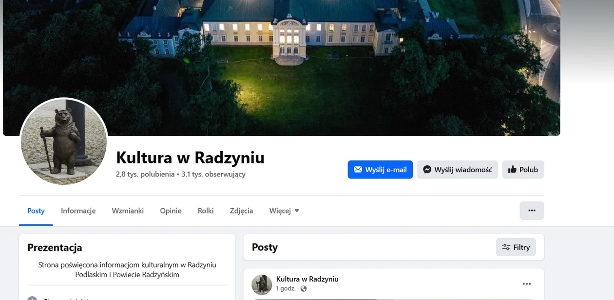 Zniknęło konto Radzyńskiego Ośrodka Kultury na Facebooku.  Burmistrz elekt Jakub Jakubowski stwierdza: Na kradzież nie będzie naszej zgody - Zdjęcie główne