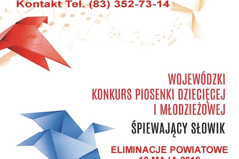 Śpiewający Słowik 2018 - eliminacje powiatowe - Zdjęcie główne