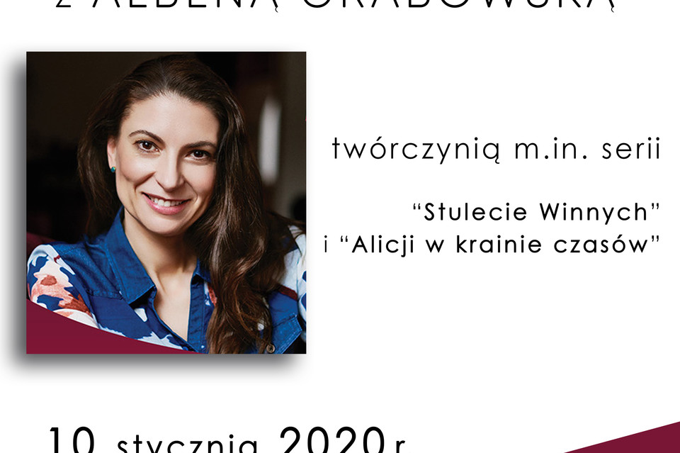 Ałbena Grabowska, autorka bestsellerowej sagi Stulecie Winnych w Miejskiej Bibliotece Publicznej - Zdjęcie główne