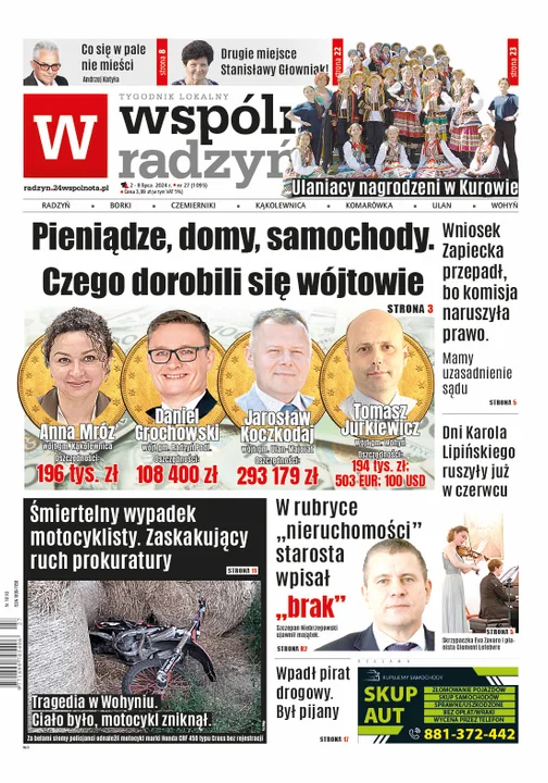 Najnowsze wydanie Wspólnoty Radzyńskiej - 2 lipca 2024r - Zdjęcie główne