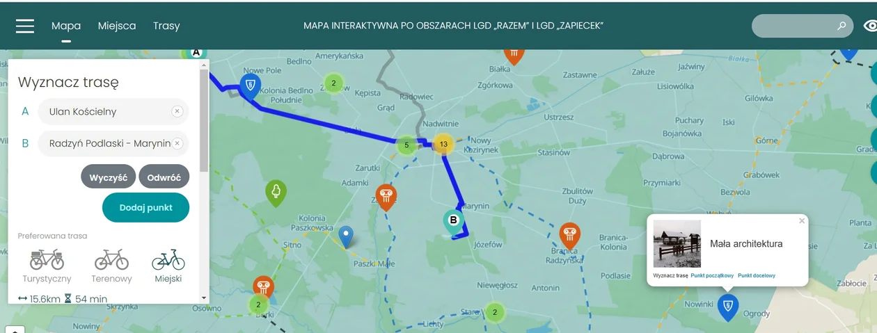 Mapa dla każdego, która zachęca by wsiąść na rower - Zdjęcie główne