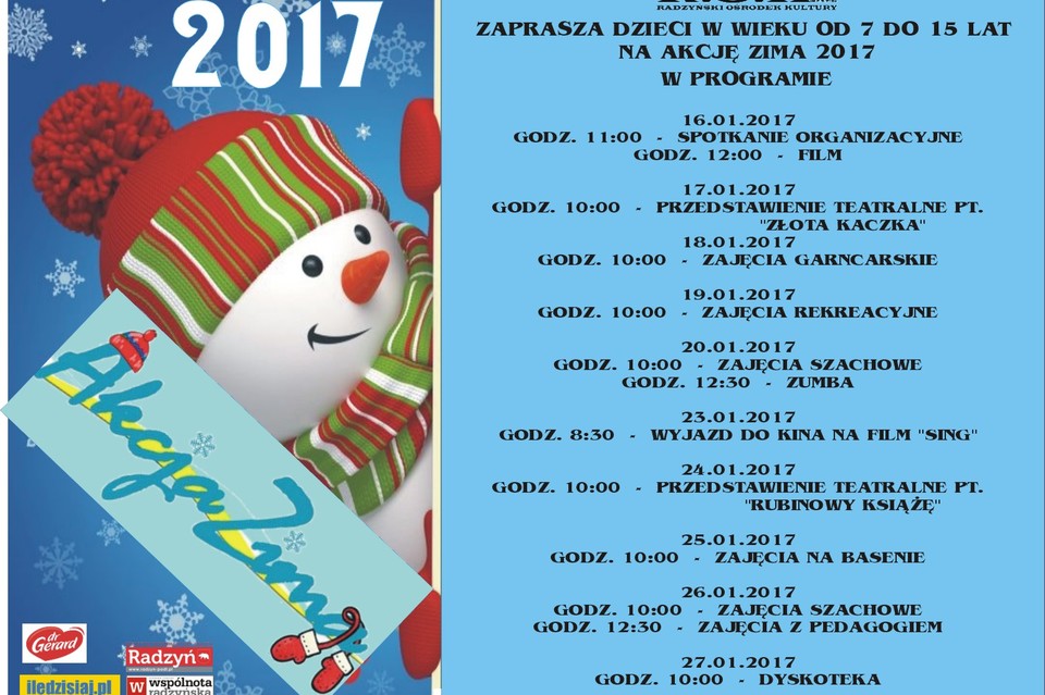 Akcja Zima 2017 w Radzyniu - Zdjęcie główne