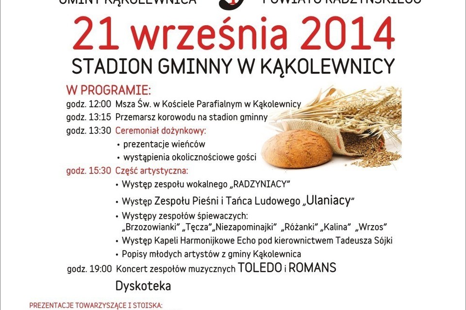 Dożynki gminne w Kąkolewnicy już jutro - Zdjęcie główne