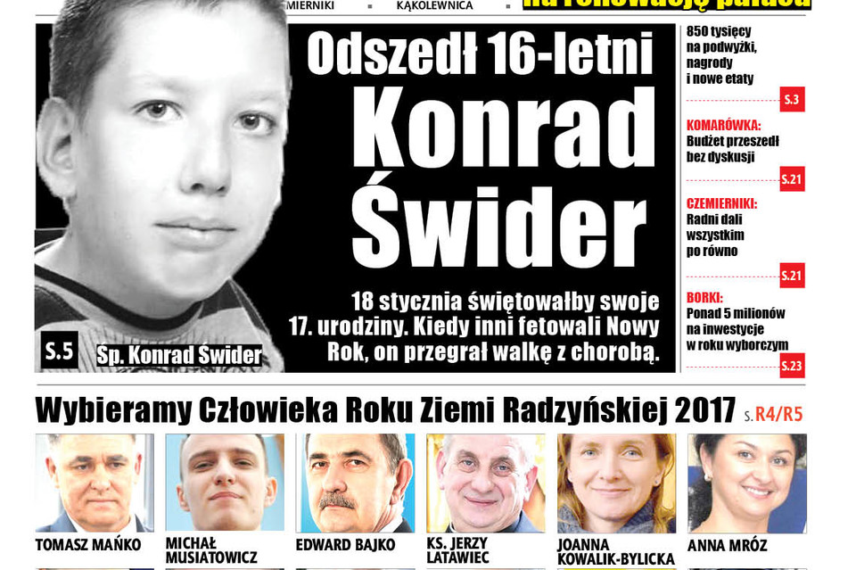 Konrad Świder miał odwagę żyć ze wszystkich sił - Zdjęcie główne