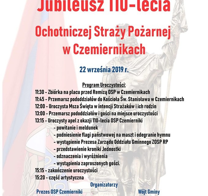 Jednostka OSP w Czemiernikach zaprasza na jubileusz. Ma już więcej niż sto lat - Zdjęcie główne