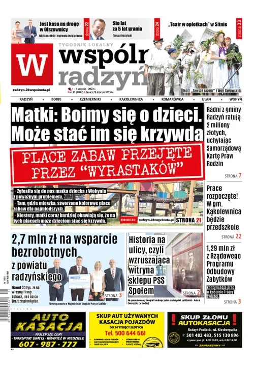 Najnowszy numer Wspólnoty Radzyńskiej (1 sierpnia 2023r) - Zdjęcie główne