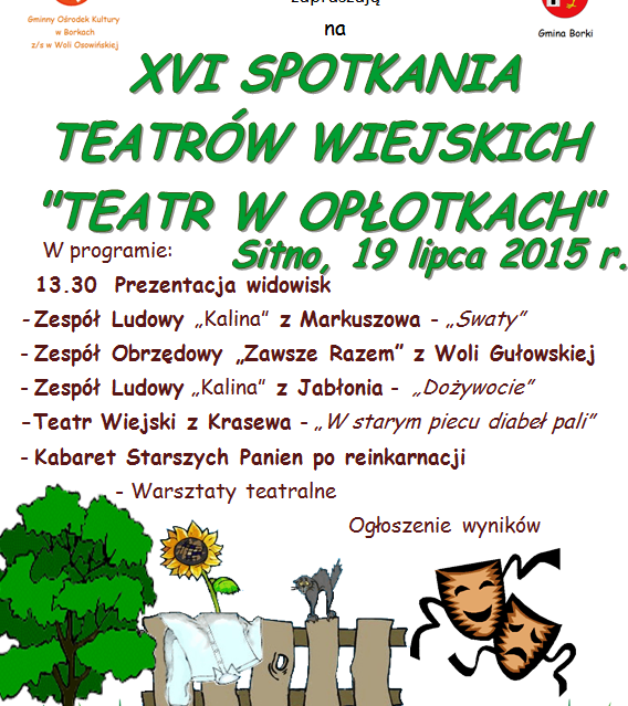 XVI Spotkanie Teatrów Wiejskich ,,Teatr w Opłotkach” - Zdjęcie główne