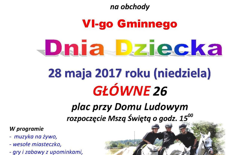 VI Gminny Dzień Dziecka - Zdjęcie główne