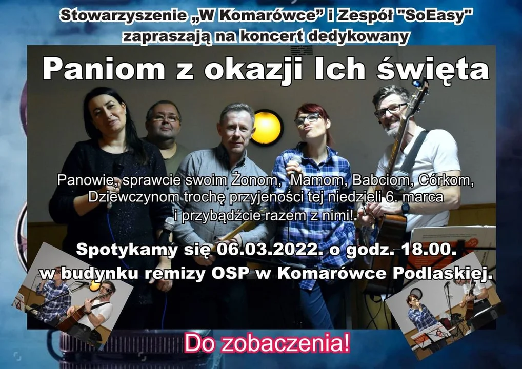 Koncert z okazji Dnia Kobiet w Komarówce Podl. - Zdjęcie główne