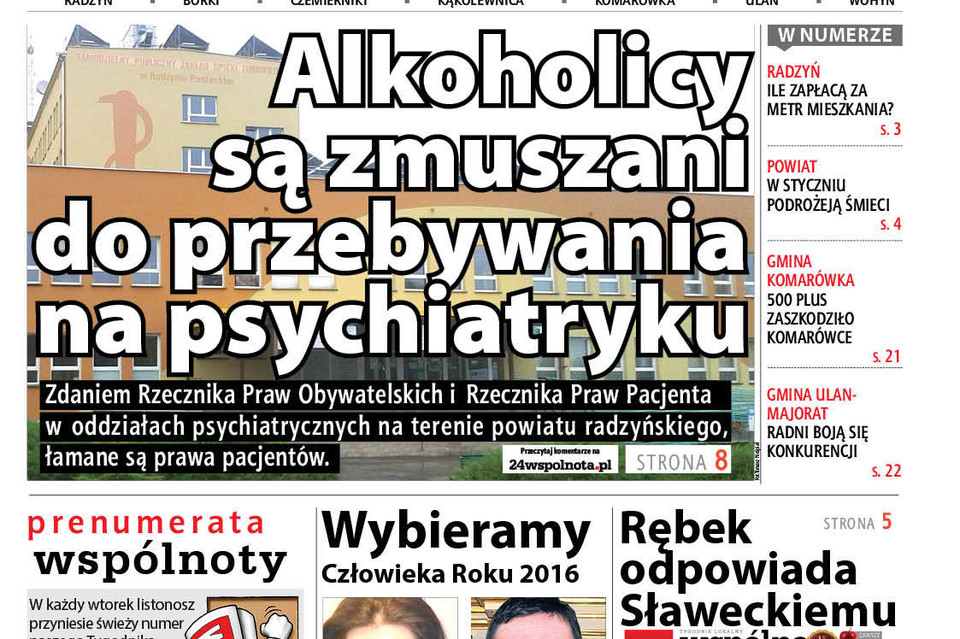 Alkoholicy są zmuszani do przebywania na psychiatryku - Zdjęcie główne