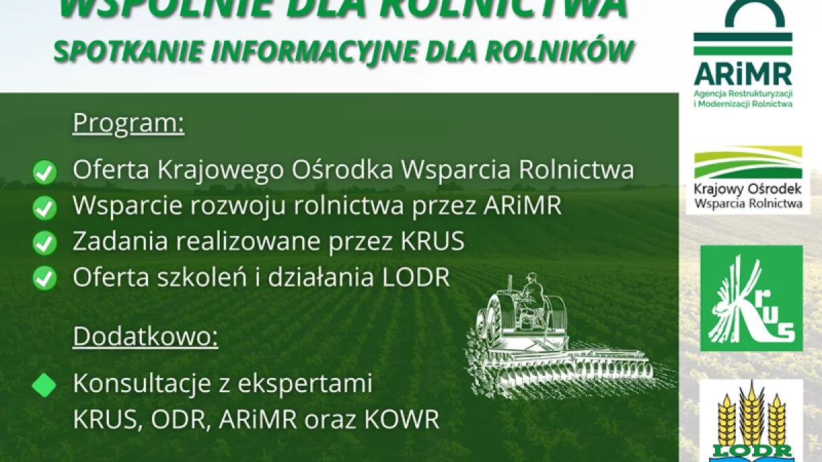 Spotkania dla rolników - Zdjęcie główne