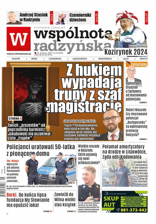 Najnowsze wydanie Wspólnoty Radzyńskiej - 18 czerwca 2024r - Zdjęcie główne