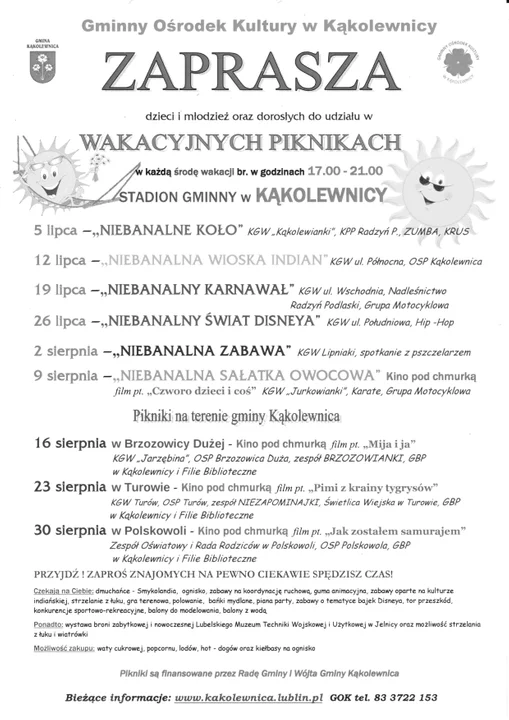 Wakacyjne pikniki w gminie Kąkolewnica. Pierwszy z nich już za nami! - Zdjęcie główne