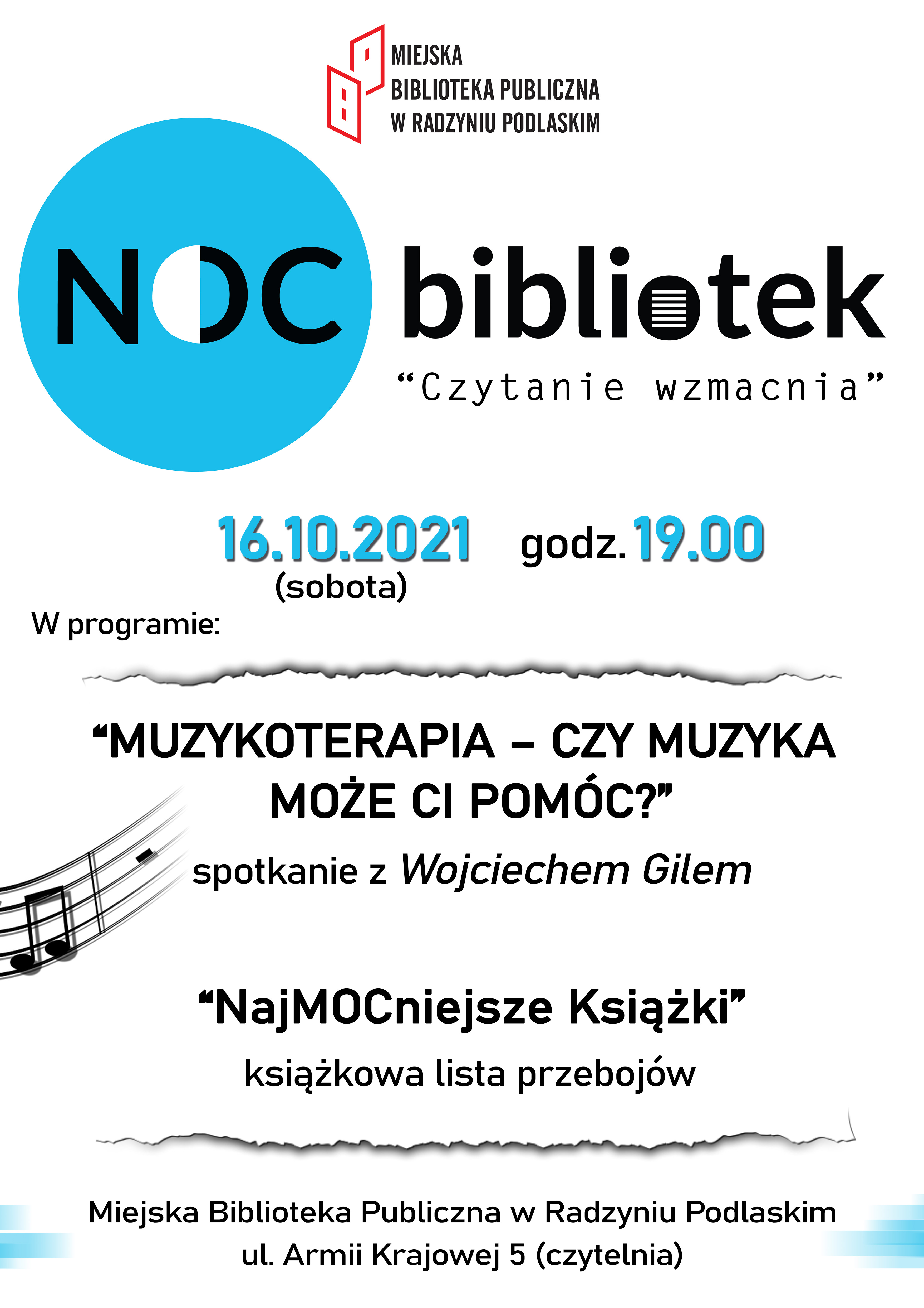 Noc Bibliotek nocą 16 października. W programie spotkanie z Wojciechem Gilem  - Zdjęcie główne