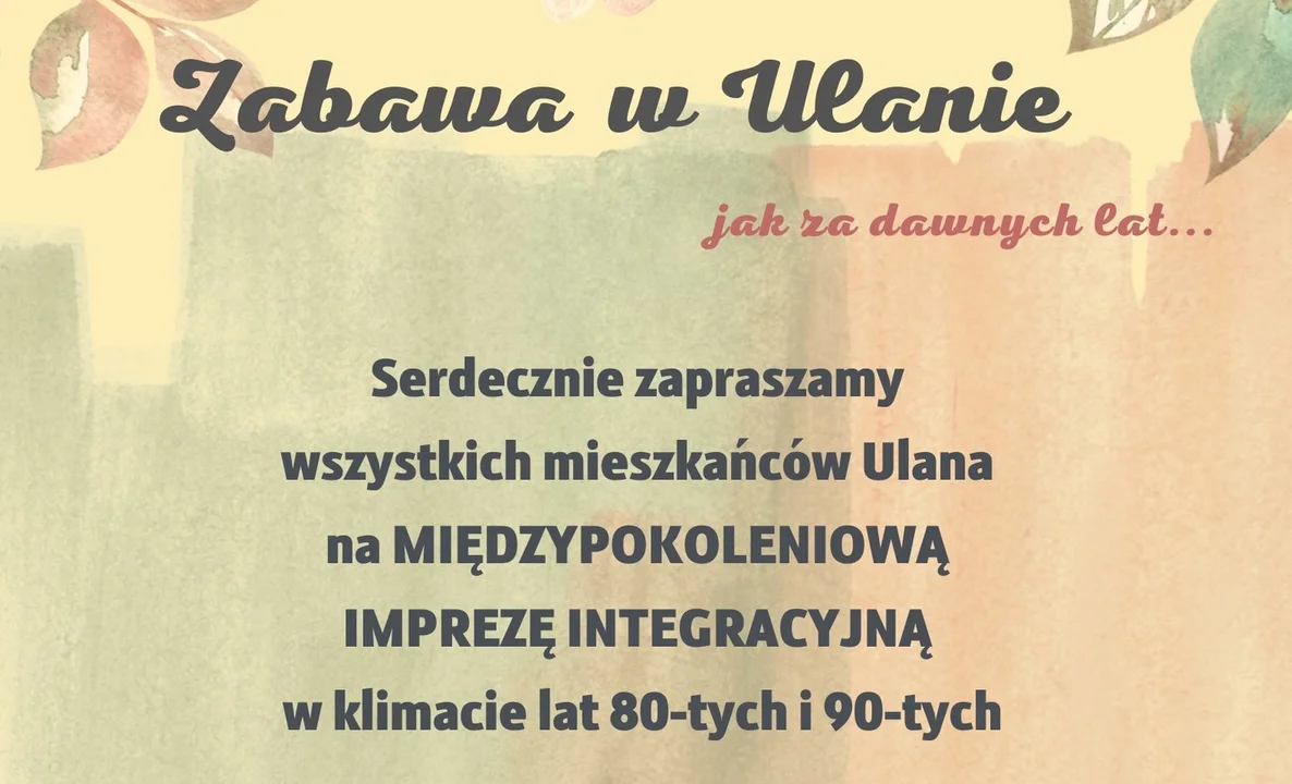 Międzypokoleniowa impreza integracyjna w Ulanie-Majoracie - Zdjęcie główne