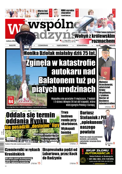 Najnowszy numer Wspólnoty Radzyńskiej  (5 lipca 2022) - Zdjęcie główne