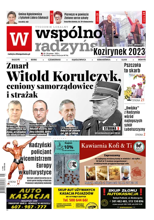 Najnowszy numer Wspólnoty Radzyńskiej (20 czerwca 2023r) - Zdjęcie główne