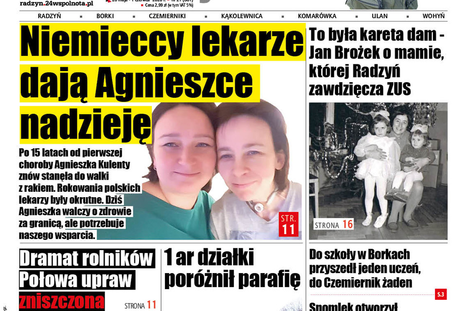 Po 15 latach od pierwszej choroby Agnieszka znów staje do walki z rakiem - Zdjęcie główne