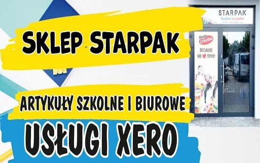 Sklep Starpak artykuły szkolene i biurowe, usługi xero, zabawki. Super promocje - Zdjęcie główne