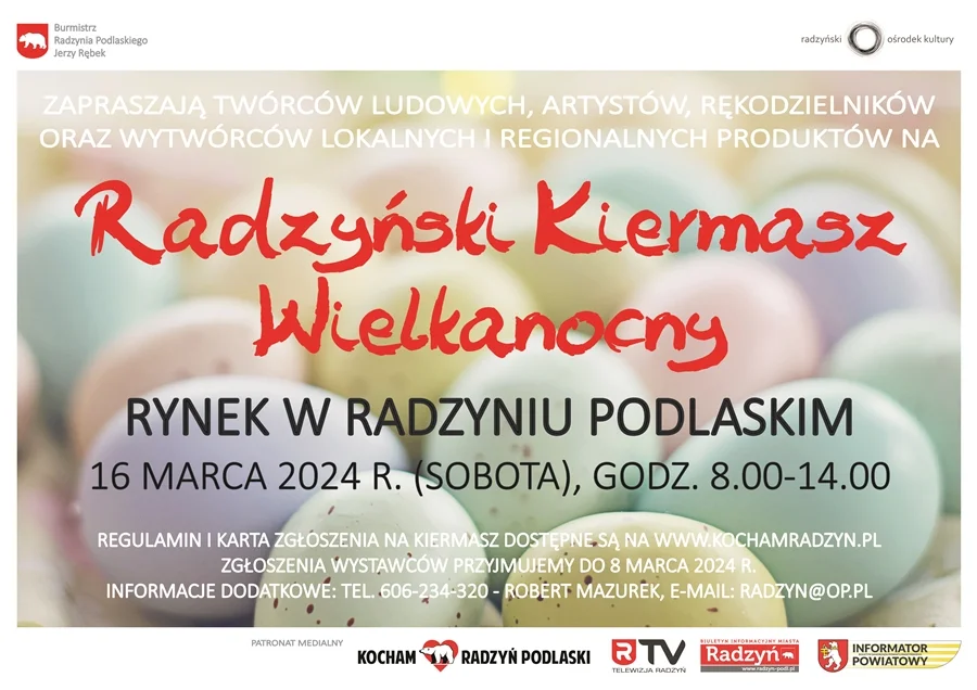 Zaproszenie na Radzyński Kiermasz Wielkanocny - Zdjęcie główne