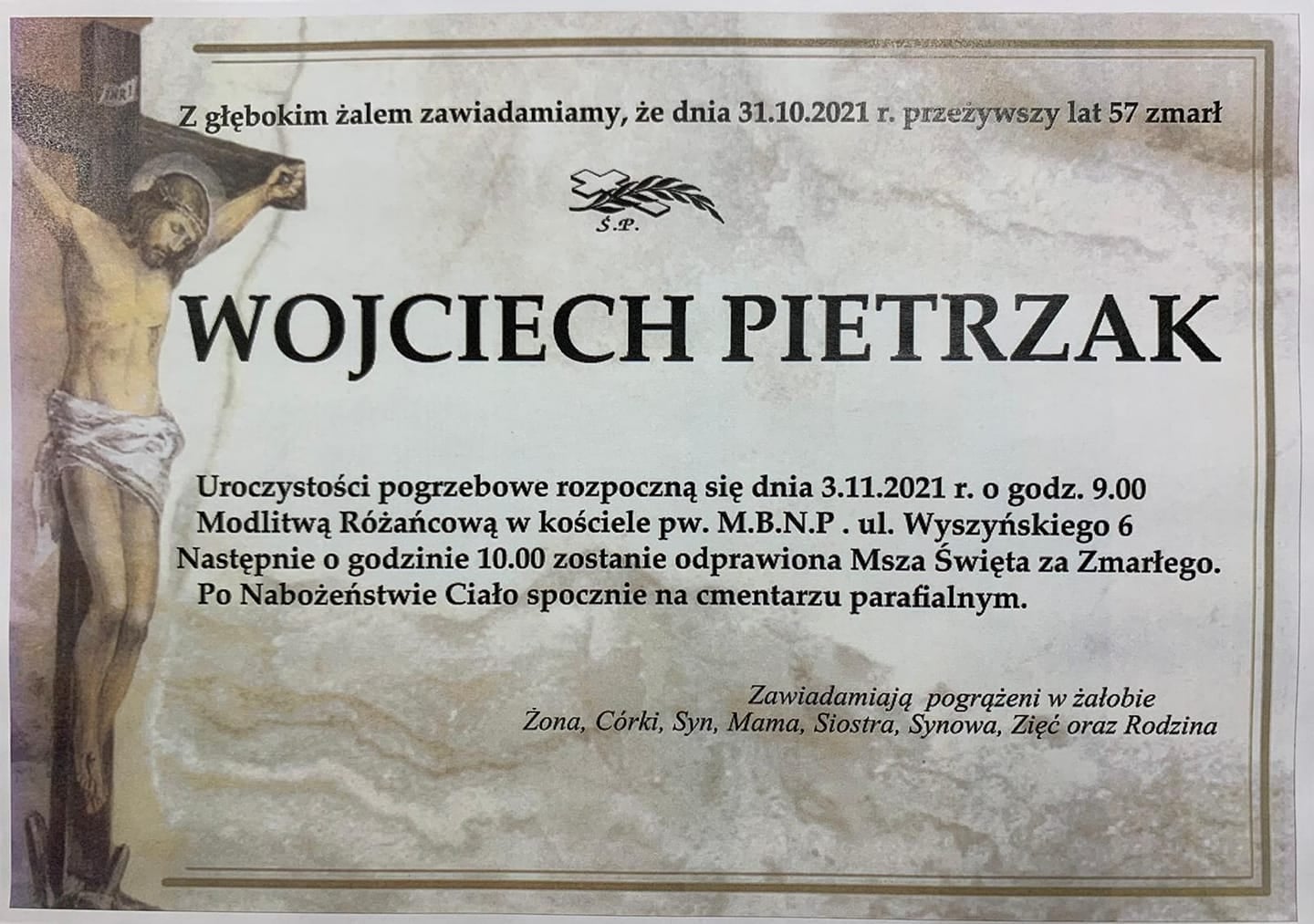 Zmarł Wojciech Pietrzak  - Zdjęcie główne