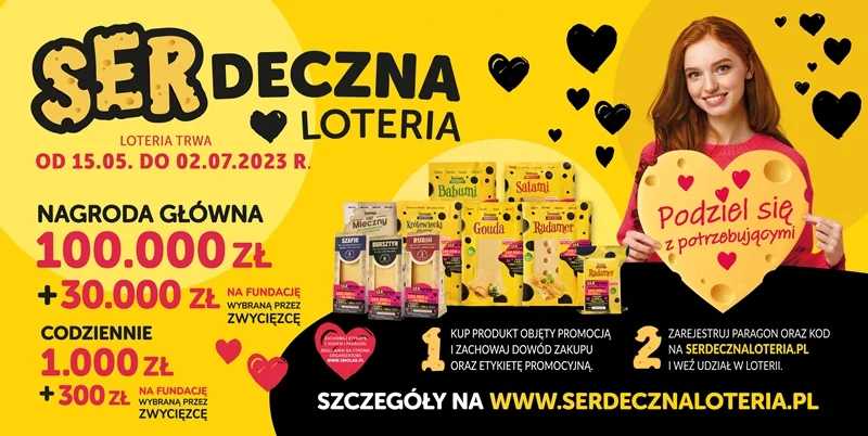 Rusza SERdeczna loteria Spomlek – podziel się z potrzebującymi. - Zdjęcie główne