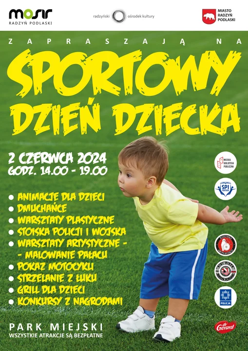 SPORTOWY DZIEŃ DZIECKA w Radzyniu. 2 czerwca czeka na dzieci moc atrakcji - Zdjęcie główne